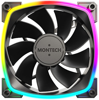 Вентилятор для корпуса Montech RX120 PWM, Черный (RX120 PWM (B))