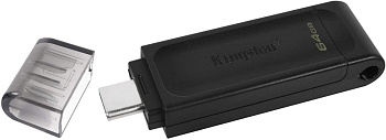 USB Флеш 64GB 3.0 Kingston DT70/64GB черный (DT70/64GB)