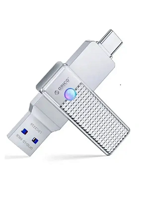 USB-накопитель, ORICO, 128Gb, USB-C/USB-A (ORICO-UFSD-LD-128G-SV-BP)
