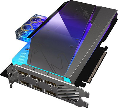 Видеокарта Gigabyte AORUS GeForce RTX 3080 XTREME WATERFORCE WB 10G  (GV-N3080AORUSX WB-10GD)