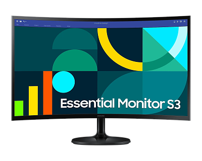Изогнутый монитор SAMSUNG Essential S3 27" (LS27D364GAIXCI)