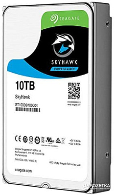 Жесткий диск для видеонаблюдения 10Tb SkyHawk SATA (ST10000VX0004)