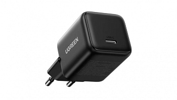 Зарядное устройство Ugreen X512 на 1xUSB C, 20W, QC4.0/PD3.0, Gan X, черный, 55553 (55553)