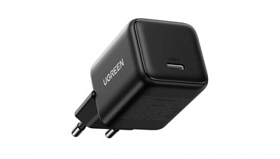 Зарядное устройство Ugreen X512 на 1xUSB C, 20W, QC4.0/PD3.0, Gan X, черный, 55553 (55553)