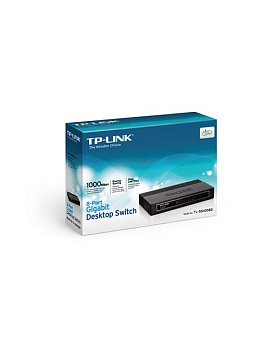 Коммутатор TP-Link TL-SG1008D 8-портовый гигабитный настольный (TL-SG1008D) Коммутатор TP-Link TL-SG1008D 8-портовый гигабитный настольный (TL-SG1008D)