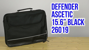 Сумка для ноутбука Defender Ascetic 15"-16"  портфель (черный) (26019)