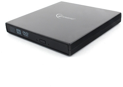 Внешний оптический привод Gembird DVD-USB-02, black, box (DVD-USB-02)