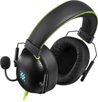 Игровая гарнитура Defender Toxic черный, 7.1, LED, провод 2 м (64552)