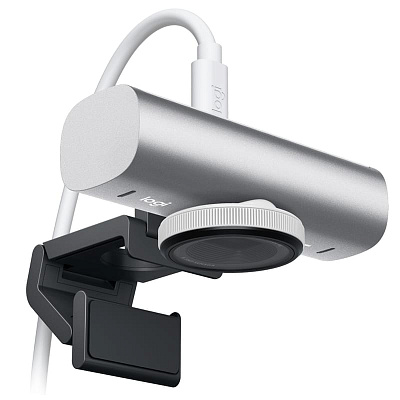 Веб-камера Logitech MX Brio 4K Ultra HD Webcam-PALE GREY-USB- (960-001554)