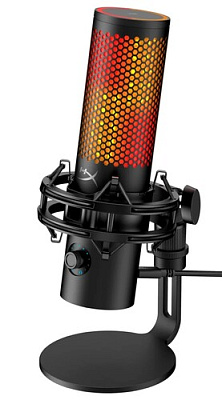 Настольный микрофон HyperX QuadCast 2 S на подставке черный (9A273AA)