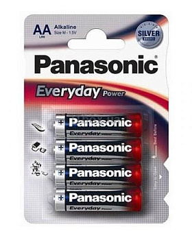  Батарейка щелочная PANASONIC Every Day Power AA/4B (LR6REE/4BR)
