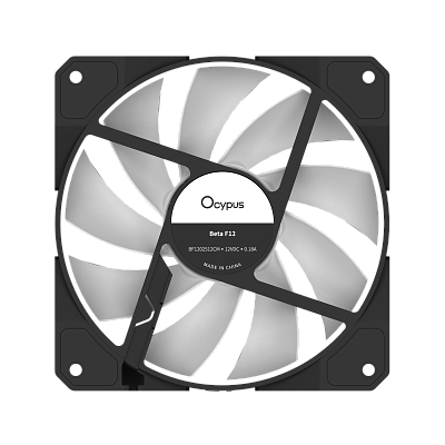 Вентилятор для корпуса Ocypus Beta F12 BK ARGB, Черный (Beta-F12-BK1AM00X-GL)
