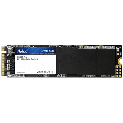 Твердотельный накопитель SSD 1Tb, M.2 2280, Netac N930E Pro, NVMe, PCIe 3x4, 2130R/1720W (NT01N930E-001T-E4X)