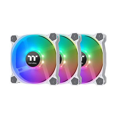 Кулер для компьютерного корпуса Thermaltake Pure 12 ARGB Sync (3-Fan Pack) White (CL-F127-PL12SW-A)