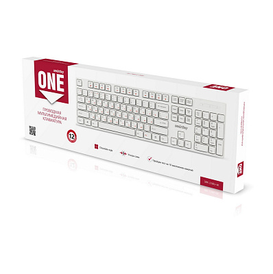 Клавиатура SmartBuy ONE 238, Белый (SBK-238U-W)