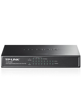 Коммутатор TP-Link TL-SG1008P 8-портовый гигабитный настольный коммутатор с 4 портами РоЕ (TL-SG1008P(UN))