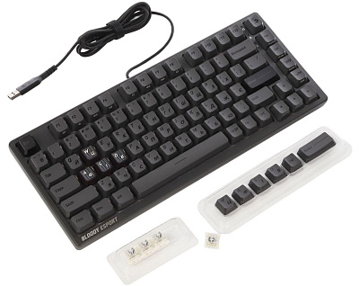 Клавиатура A4Tech Bloody MS76, MS Magnetic Switch - Iron Grey (MS76 IRON GREY)