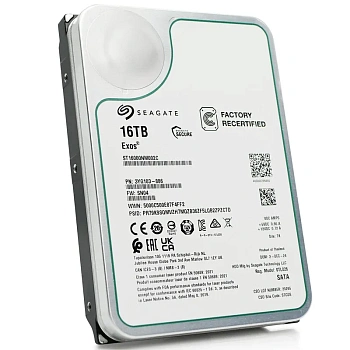 Корпоративный жесткий диск 16Tb Seagate EXOS X16 SATA3 3.5" (ST16000NM002C)