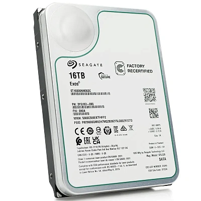 Корпоративный жесткий диск 16Tb Seagate EXOS X16 SATA3 3.5" (ST16000NM002C)
