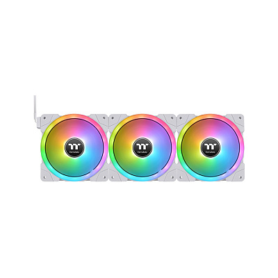Кулер для компьютерного корпуса Thermaltake SWAFAN EX14 RGB PC Cooling Fan White (3-Fan Pack) (CL-F162-PL14SW-A)