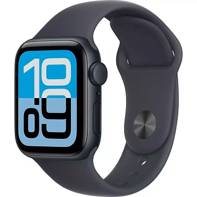 Смарт часы Apple Watch SE 3 GPS 40mm, Midnight Aluminium Case with Midnight Sport Band - M/L MEHC4RK/ (MEHC4RK) (MEHC4RK/A)
