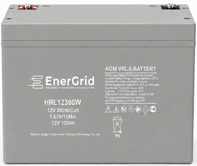Аккумулятор EnerGrid HRL12390W, 12В 100Ач (EnerGrid HRL12390W)