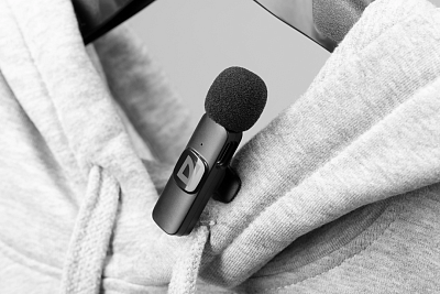 Микрофон петличный Defender Talky-138 wrls черный (64138)
