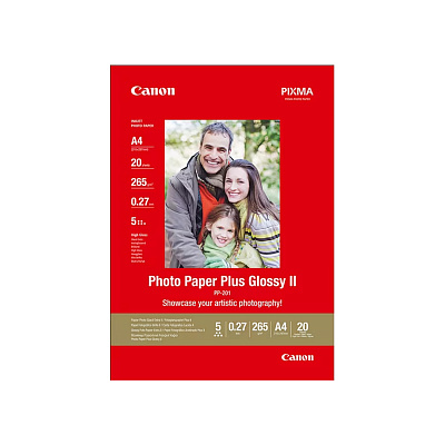 Глянцевая фотобумага Canon PP-201 Plus Glossy II A4, 20 шт. (2311B019BA)