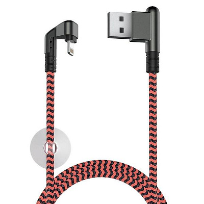 Кабель OLMIO  X-Game Neo USB 2.0 - Lightning коралловый (38905)