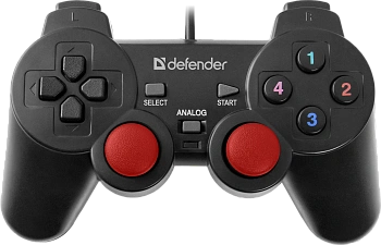 Геймпад Defender Glyder, Vibration, 12 кнопок, 4-поз джойстик, 2 D-Pad, USB (64399)