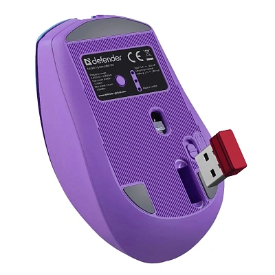 Мышь Defender Mystery MM-301, Violet, (52301)