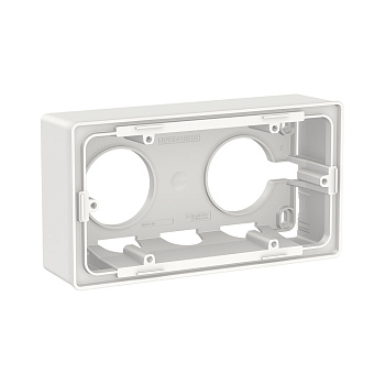 Коробка SE NU800418 Unica New для открытой установки двухпостовая белый (NU800418)