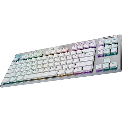 Клавиатура беспроводная LOGITECH G915 TKL (GL Tactile Brown), белый (920-010117)