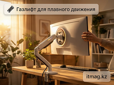 Крепление настольное NB F5-XE (white) с газлифтом 32"-60", 9-20кг, белое (F5-XE White)