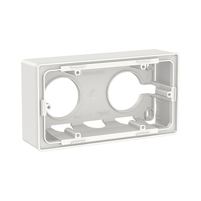 Коробка SE NU800418 Unica New для открытой установки двухпостовая белый (NU800418)