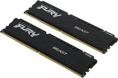 Комплект модулей памяти DIMM Kingston Fury Beast DDR5 64 GB kit (2x32GB)  (KF560C36BBEK2-64)