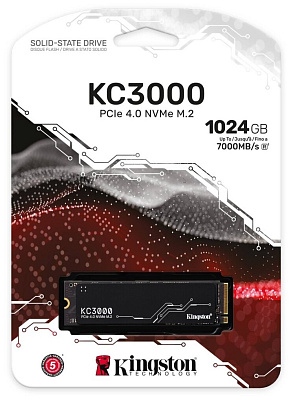 Твердотельный накопитель SSD 1024GB Kingston SKC3000S/1024G PCIe 4.0 NVMe M2 (SKC3000S/1024G)
