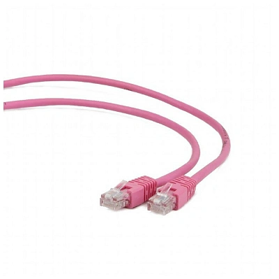 Патч-корд UTP Cablexpert PP12-2M/RO кат.5e, 2м, литой, многожильный (розовый) (PP12-2M/RO)