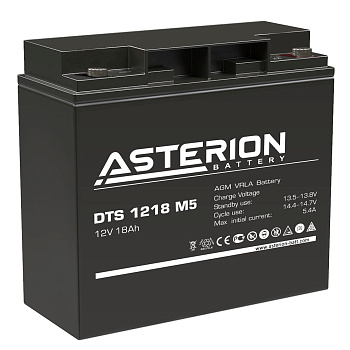 Аккумулятор для ИБП Asterion c емкостью 12В 18Ач (DTS1218 12V18AH (ASTERION)) (DTS1218 12V18AH    (ASTERION))
