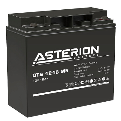Аккумулятор для ИБП Asterion c емкостью 12В 18Ач (DTS1218 12V18AH (ASTERION)) (DTS1218 12V18AH    (ASTERION))