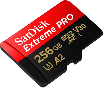 Карта памяти MicroSDXC 256GB SanDisk Extreme PRO, UHS-I 200MB/s, Class 10 (SDSQXCD-256G-GN6MA)