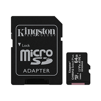 Карта памяти Kingston MicroSD 64GB Class 10 UHS-I SDCS2/64GB (SDCS2/64GB)