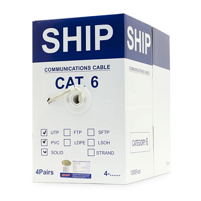 Кабель сетевой SHIP D165-P Cat.6 UTP 30В PVC (D165-P)