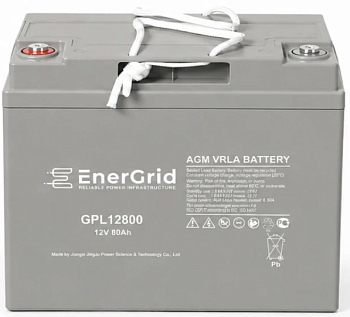 Аккумулятор EnerGrid GPL12800, 12В 80Ач (EnerGrid GPL12800)