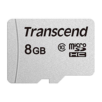 Карта памяти MicroSD 8GB Class 10 Transcend TS8GUSD300S (TS8GUSD300S)