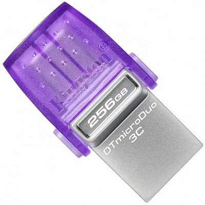 USB Флеш 256GB 3.0 Kingston OTG DTDUO3CG3/256GB металл (DTDUO3CG3/256GB)