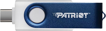 USB флеш-накопитель 64GB Patriot Xporter X550, USB 3.2/Type-C, white-blue (PS64GX550AAD)
