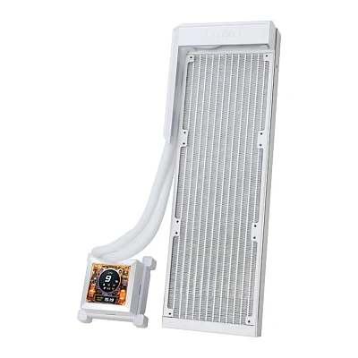 Водяное охлаждение для CPU Lian Li HydroShift LCD 360 FAN LESS White (G89.GHSLCD36NW.00)