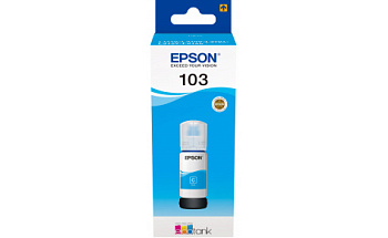Контейнер с голубыми чернилами Epson C13T00S24A 103 EcoTank Cyan ink bottle (C13T00S24A)