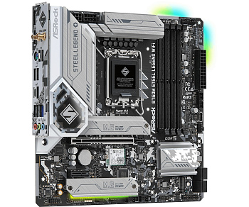 Материнская плата ASRock B760M STEEL LEGEND WIFI LGA1700 (B760M STEEL LEGEND WIFI) Материнская плата ASRock B760M STEEL LEGEND WIFI LGA1700 (B760M STEEL LEGEND WIFI)